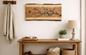 Birds on a Branch Wall Art, Live Edge Cherry Wood Decor, Colorful Bird Wall Hanging, Nature Inspired Handmade Wood Sign