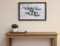 Psalm 46:10 Be Still God Scripture Wall Art, Black Walnut Framed Sign