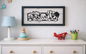 Dog Silhouette Wall Art or Shelf Decor | Black Metal Dog Sign on Distressed Wood | Nursery or Kids Room Decor | Handmade Pet Lover Gift