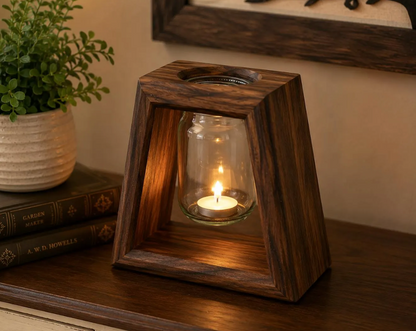 Handcrafted English Walnut Vase