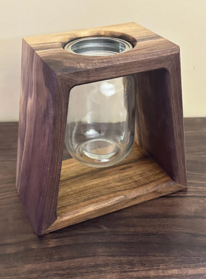 Handcrafted English Walnut Vase