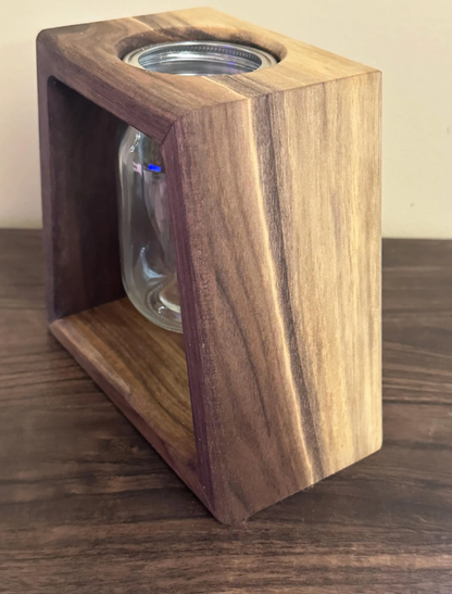 Handcrafted English Walnut Vase