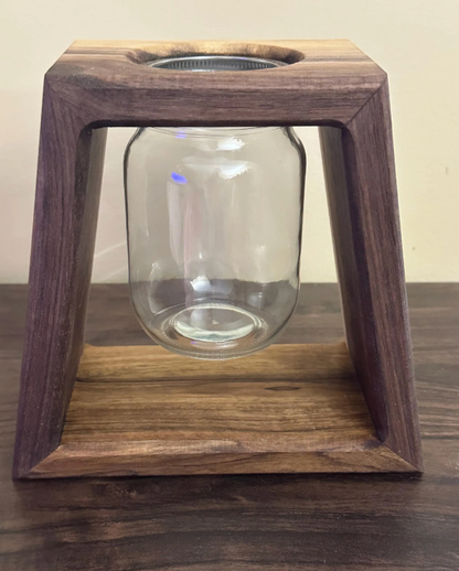Handcrafted English Walnut Vase