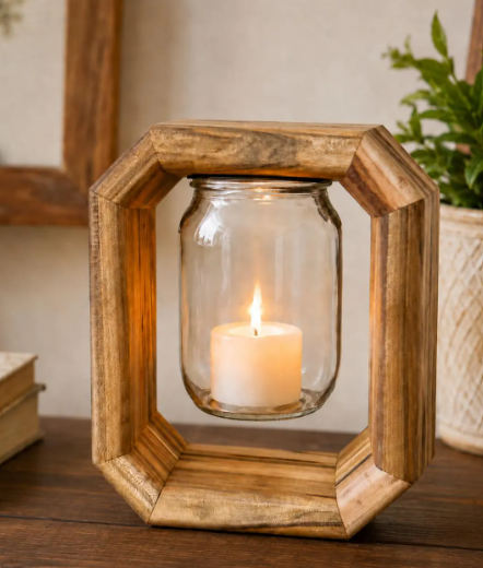Handmade Spalted Maple Mason Jar Vase
