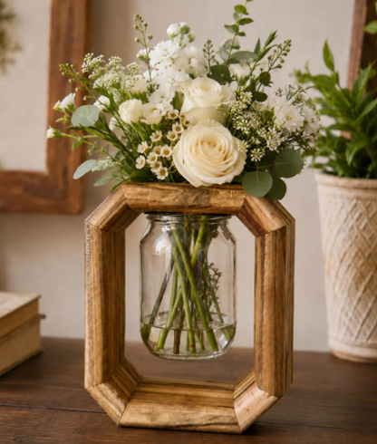 Handmade Spalted Maple Mason Jar Vase