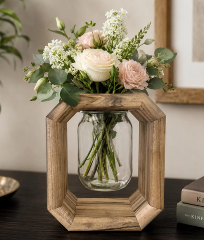 Handmade Spalted Maple Mason Jar Vase