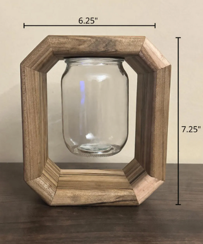 Handmade Spalted Maple Mason Jar Vase