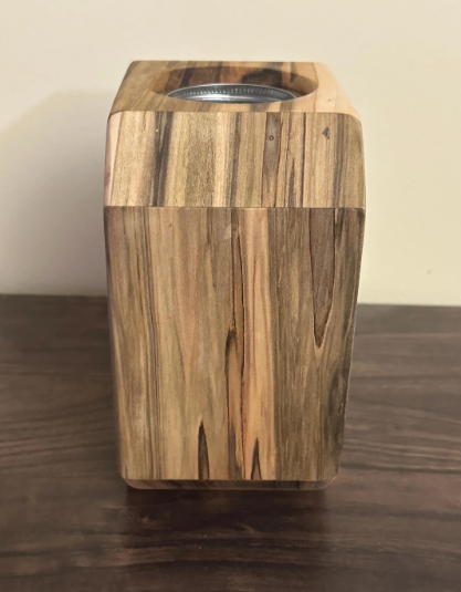 Handmade Spalted Maple Mason Jar Vase